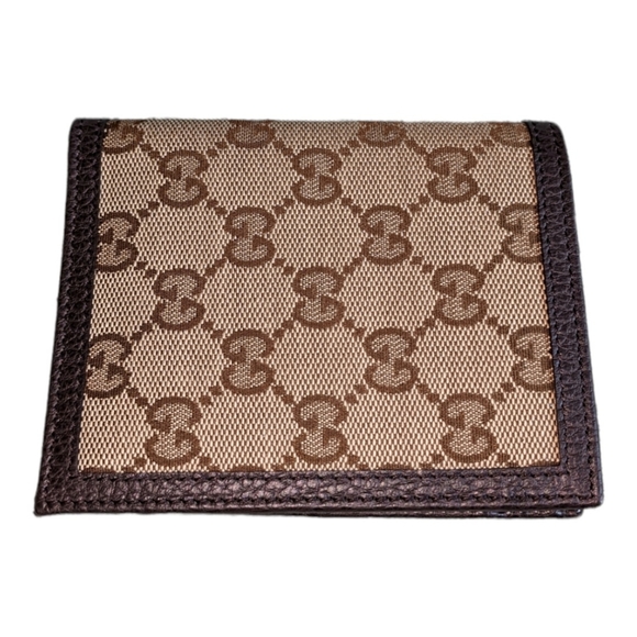 Gucci GG Canvas and Leather Bifold Men’s Wallet - Picture 2 of 5